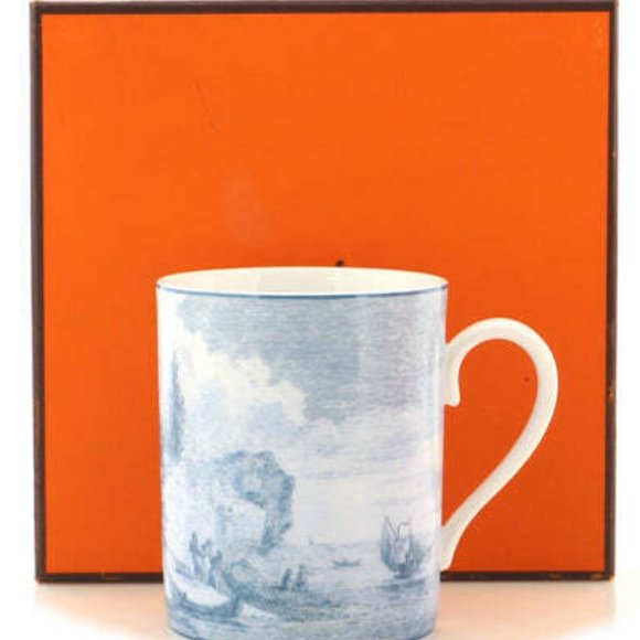 Hermes Annee de la Mediterranee Blue Mug in Excellent condition with orig box - Picture 5 of 6